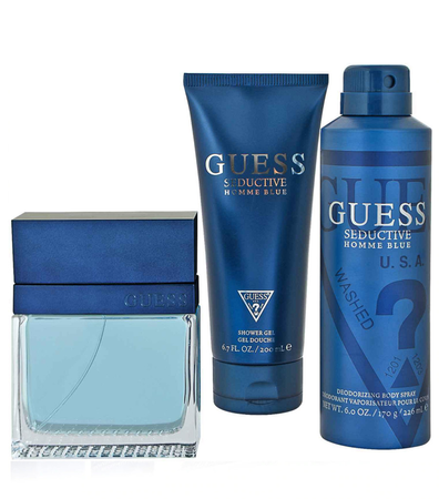 Guess Seductive Homme Blue EDT 100 ml + Żel 200 ml + Dezodorant 226 ml Zestaw