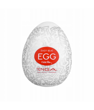 TENGA Easy Beat Egg Keith Haring Party jednorazowy masturbator w kształcie jajka