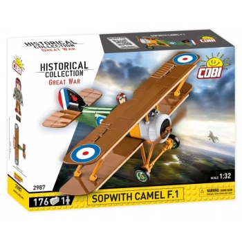 Cobi 2987-HC Great War-Soptwih Camel F.1 Samolot Myśliwski Klocki
