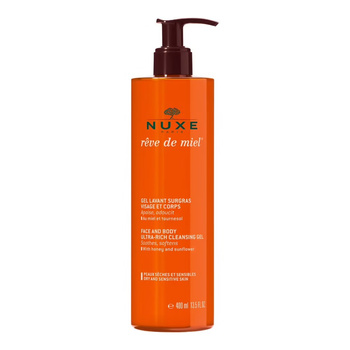 Nuxe Reve de Miel Face And Body Ultra-Rich Cleansing Gel Żel do Mycia Twarzy i Ciała 400 ml