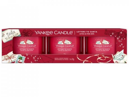 Yankee Candle Letters To Santa Zestaw Mini Świec Zapachowych 3 x 37 g