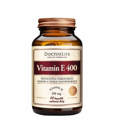 Doctor Life Vitamin E-400 268mg suplement diety 60 kapsułek