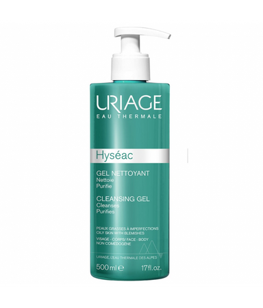 URIAGE Hyseac Cleansing Gel oczyszczający żel do mycia twarzy i ciała 500ml