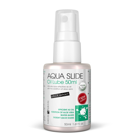Lovely Lovers Aqua Slide Oil Lube Olejek Intymny na Bazie Wody z Aloesem 50 ml