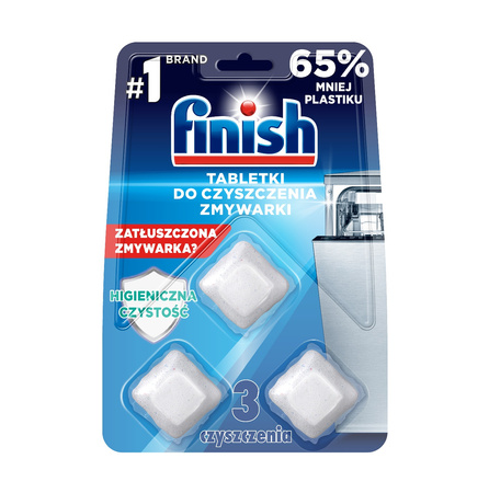 Finish Dishwasher Cleaner Kapsułki do Czyszczenia Zmywarek 3szt