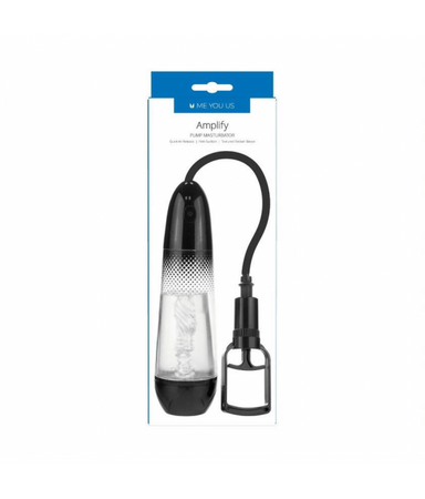 Me You Us Pompka- Me You Us Amplify Pump Masturbator Clear/Black