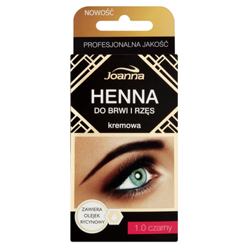 Joanna Henna do brwi i rzęs kremowa 1.0 Czarny 15ml