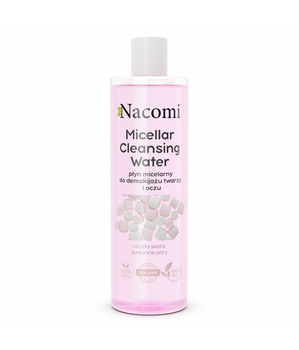 Nacomi Micellar Cleansing Water płyn micelarny do demakijażu twarzy i oczu zwężający pory 400ml