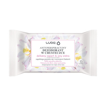 Luba Chusteczki antyperspiracyjne Delikatny zapach & Jony Srebra 15szt