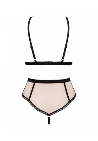 Obsessive Lilines Zmysłowy Komplet Bielizny 2 Częściowy L/XL