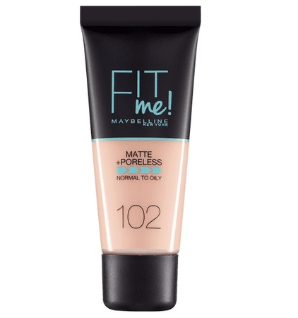 Maybelline Fit Me Matte Poreless Podkład 102 Fair Ivory 30 ml