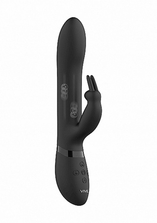 Vive Amoris Stimulating Beads Rabbit Black Wibrator Czarny