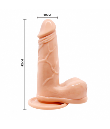 BAILE Realistyczne dildo z przyssawką i wibracjami na pilota