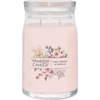 Yankee Candle Pink Cherry & Vanilla signature svíčka velká 567 g