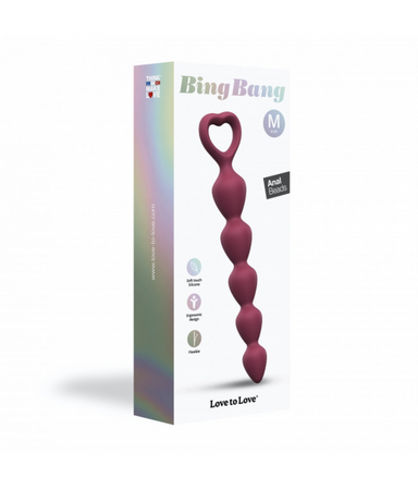 Love to Love Korale Analne Bing Bang M - Plum Star