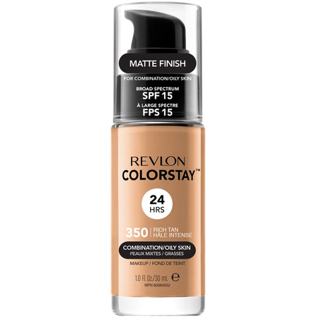 Revlon ColorStay™ Makeup for Combination/Oily Skin SPF15 podkład do cery mieszanej i tłustej 350 Rich Tan 30ml