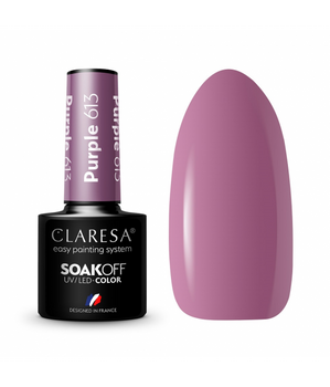 Claresa Soak Off UV/LED Purple lakier hybrydowy 613 5g