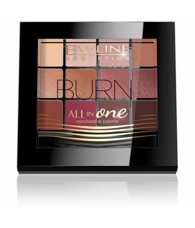 Eveline Cosmetics All In One Eyeshadow Palette paleta cieni do powiek 03 Burn 12g