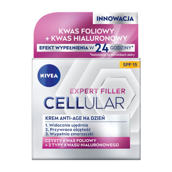 NIVEA_Hyaluron Cellular Filler + Ujędrnienie SPF15 przeciwzmarszczkowy krem na dzień 50ml