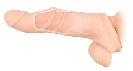 Nature Skin Penis Sleeve Naturalna Nakładka na Penisa i Jądra Wydłużająca + 5 cm