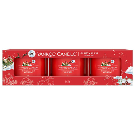 Yankee Candle Christmas Eve Zestaw Mini Świec Zapachowych 3 x 37 g