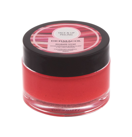 Peeling Dermacol Face & Lip Peeling Rhubarb Scent 50 ml
