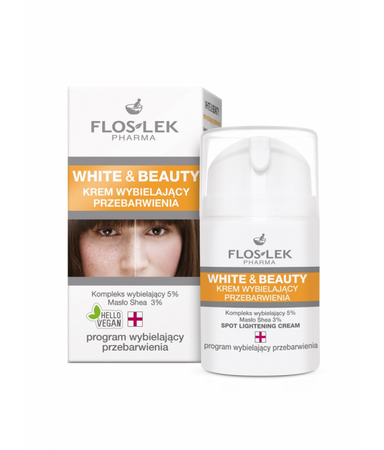 Floslek White & Beauty krem wybielający przebarwienia 50ml