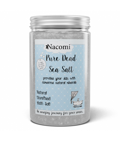 Nacomi Pure Dead Sea Salt sól do kąpieli z minerałami Morza Martwego 1400g