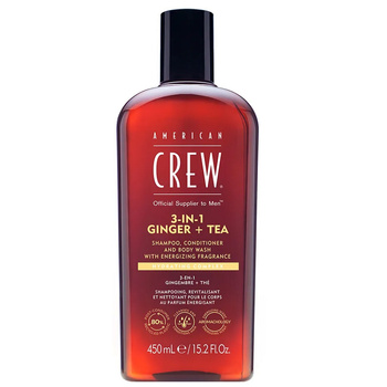 American Crew 3-in-1 Ginger & Tea Szampon Odżywka i Żel pod Prysznic 450 ml