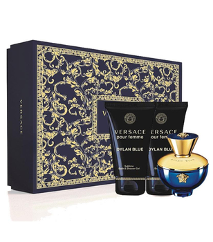Versace Pour Femme Dylan Blue Zestaw Woda Perfumowana 50 ml + Balsam 50 ml + Żel pod Prysznic 50 ml