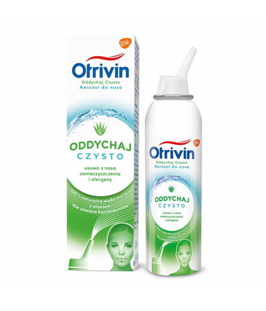 Otrivin Oddychaj Czysto areozol do nosa dla dorosłych z ekstraktem z aloesu 100ml