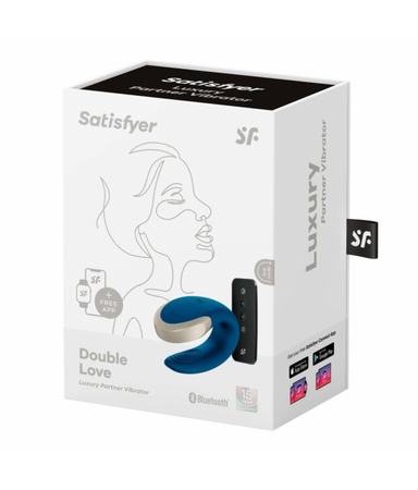 Satisfyer Wibrator dla par aplikacja Satisfyer Double Love niebieski
