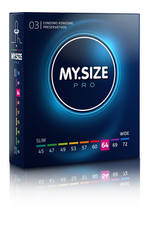 MY.SIZE PRO Condoms prezerwatywy 64mm 3szt