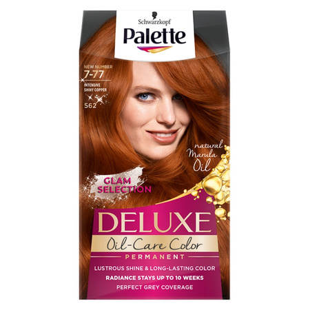 Palette Deluxe Oil-Care Farba do Włosów 562 Intensywna Lśniąca Miedź