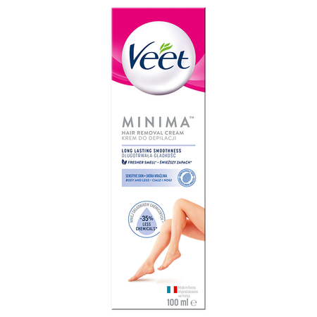 Akcesoria do depilacji Veet Minima Hair Removal Cream Sensitive Skin 100 ml