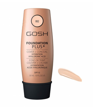 Gosh Foundation Plus+ kryjąco-korygujący podkład do twarzy 002 Ivory 30ml