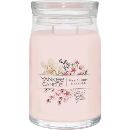 Yankee Candle Pink Cherry & Vanilla signature svíčka velká 567 g