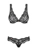 Obsessive Koronkowy Biustonosz Figi Sex Komplet Luvae L/XL