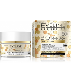Eveline Cosmetics Bio Manuka 50+ napinający krem-kuracja przeciwzmarszczkowy na dzień i na noc 50ml