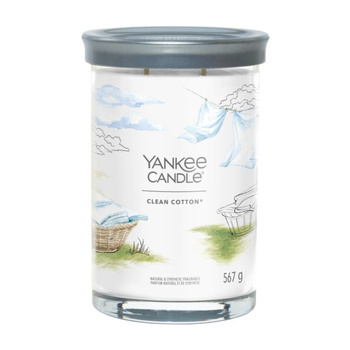 Yankee Candle Clean Cotton Signature Świeca Zapachowa typu Tumbler 567 g