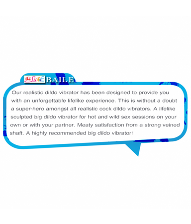 BAILE Realistyczny penis z wypustkami do łechtaczki 19cm