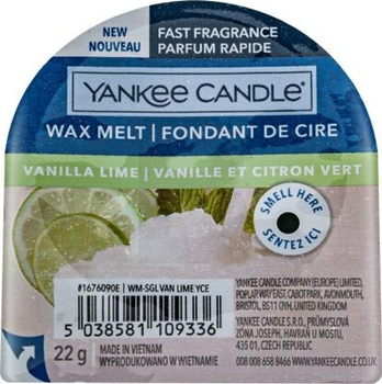 Yankee Candle Vanilla Lime Wosk Zapachowy 22 g