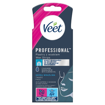 Veet Easy-Gel Wax Strips Akcesoria do depilacji 20 szt