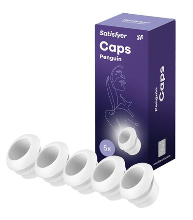 Satisfyer Penguin Caps Końcówki do Masażera Tips 5 szt