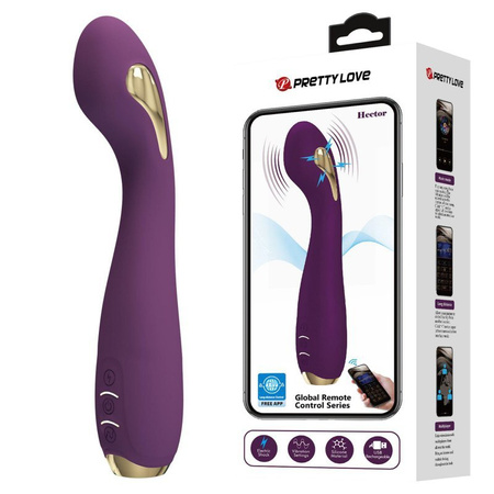 Pretty Love Hector Dark Purple Wibrator Sterowany Aplikacją