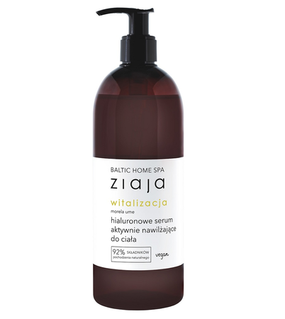 Ziaja Baltic Home Spa Witalizacja hialuronowe serum aktywnie nawilżające do ciała Morela Ume 400ml