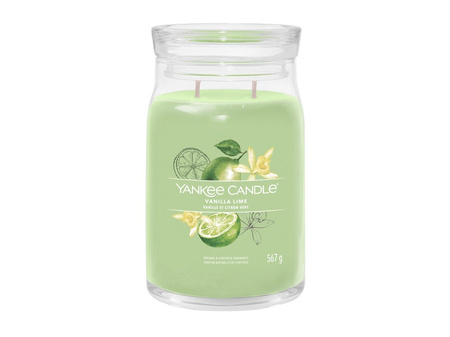 Yankee Candle Signature Vanilla Lime Świeca Zapachowa 567 g