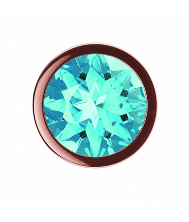 Lola Games Plug-Butt Plug Diamond Topaz Shine L Rose Gold