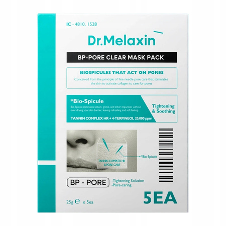 Dr.Melaxin BP Pore Clear Mask Pack Zestaw Masek 5 x 25 g