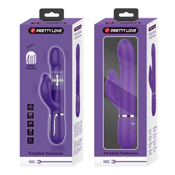 Pretty Love Falin Dark Purple Wibrator z Ruchomymi Koralikami 7 Wibracji